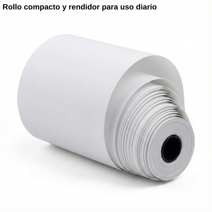 Pack 200 Rollo Papel Térmico 50x55mm Pos Transbank 16,5mts Blanco