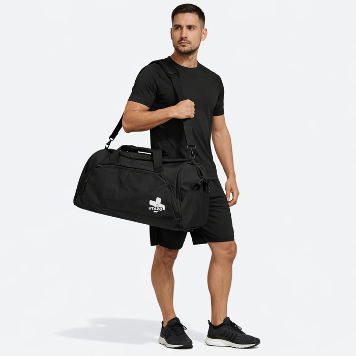 Bolso Deportivo Gym Viaje Duffel 32 Litros Impermeable 3 en 1 Negro