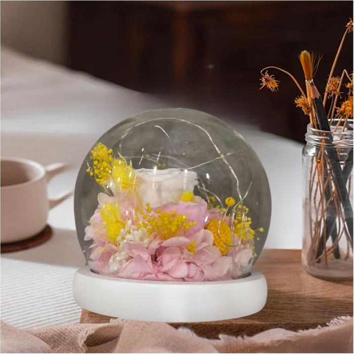 Rosas Eternas Flores Artificiales Decoracion Hogar Luz Led