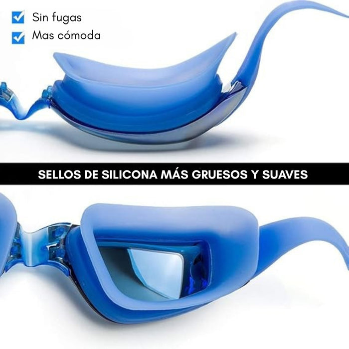 6 En 1 Kit Gafas De Natación Sin Fugas Protección Uv