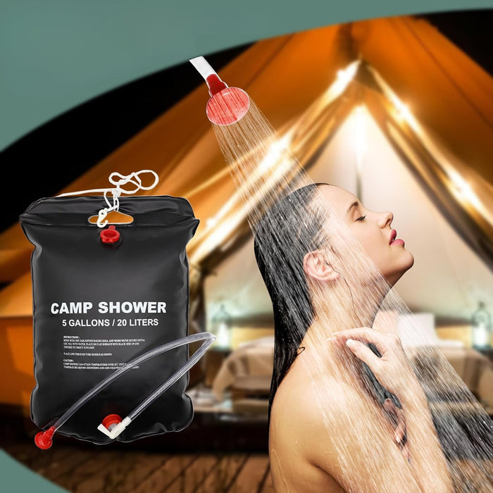 2 Duchas Solar Portátil Camping Ducha Outdoor Acampar