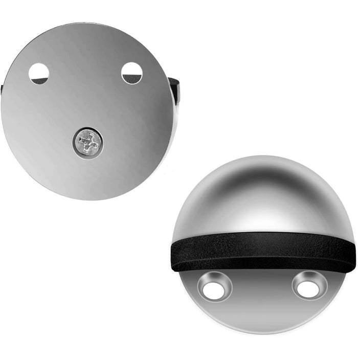 Tope De Puerta Niquel Media Luna Satinado