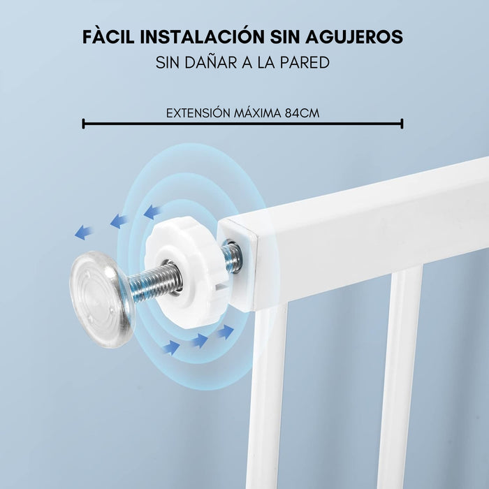Reja Seguridad Escalera Puerta Barrera Ajustable Bebes Niños