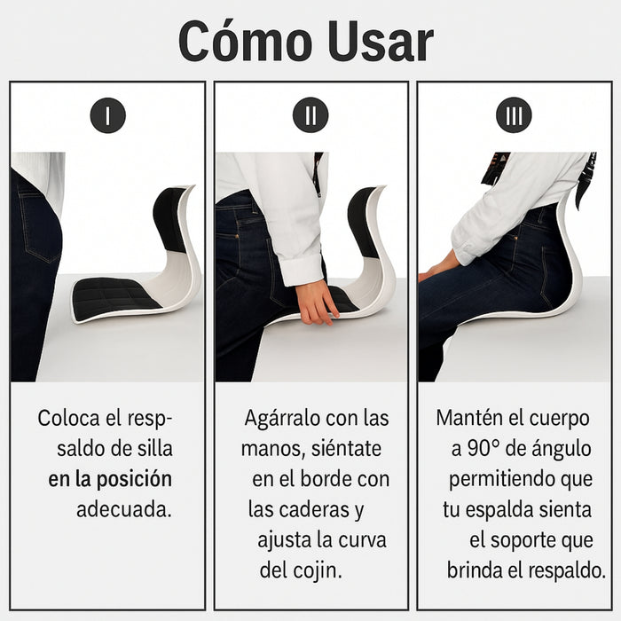 Cojín Ergonómico Para Espalda Cintura Corrige La Postura