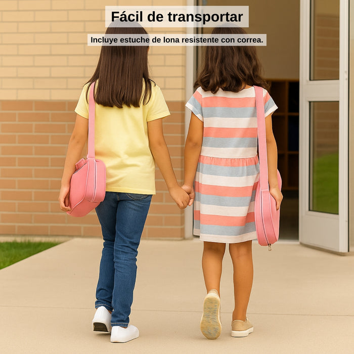 Melódica 37 Notas Escolar Teclas Y Estuche Rosa Instrumento