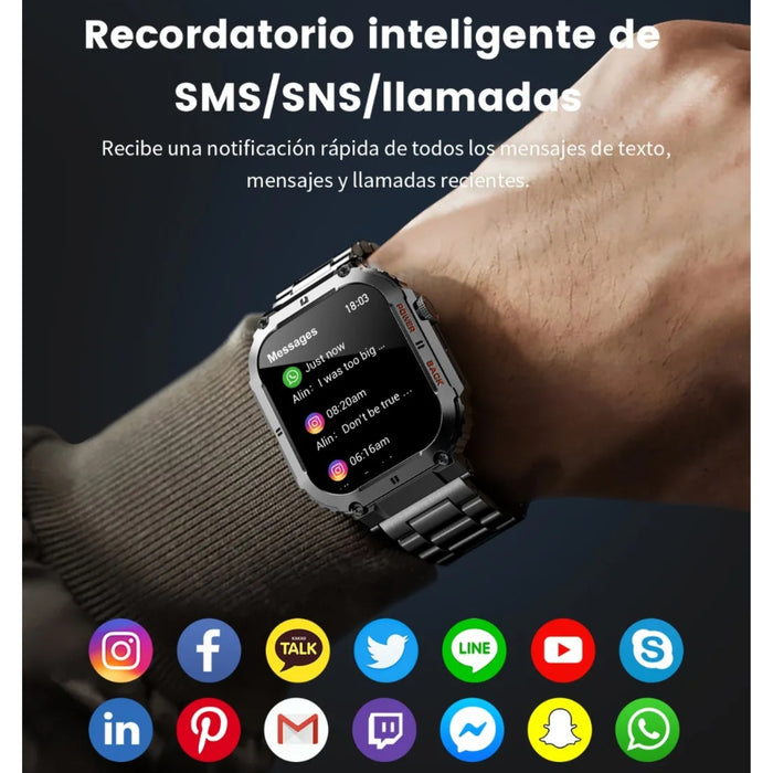 Smartwatch Hombres Relojes Inteligente Sport Bluetooth Call