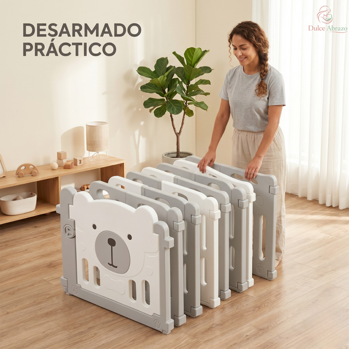 Corral Bebé Plegable Infantil Reja Seguridad Niños 120x120cm