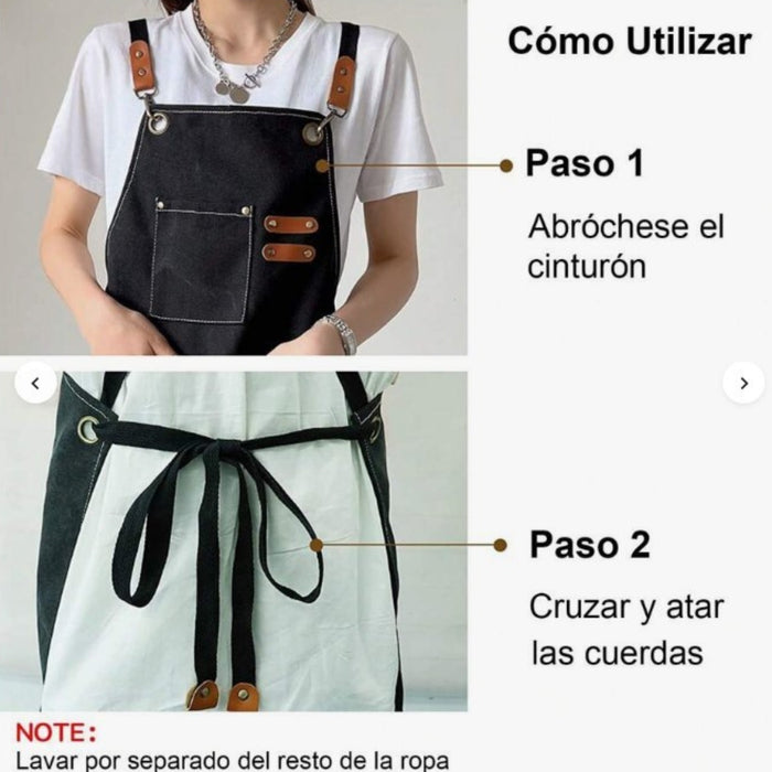 Pechera Delantal Cocina, Barbacoa, Parrilla Premium, Peluque