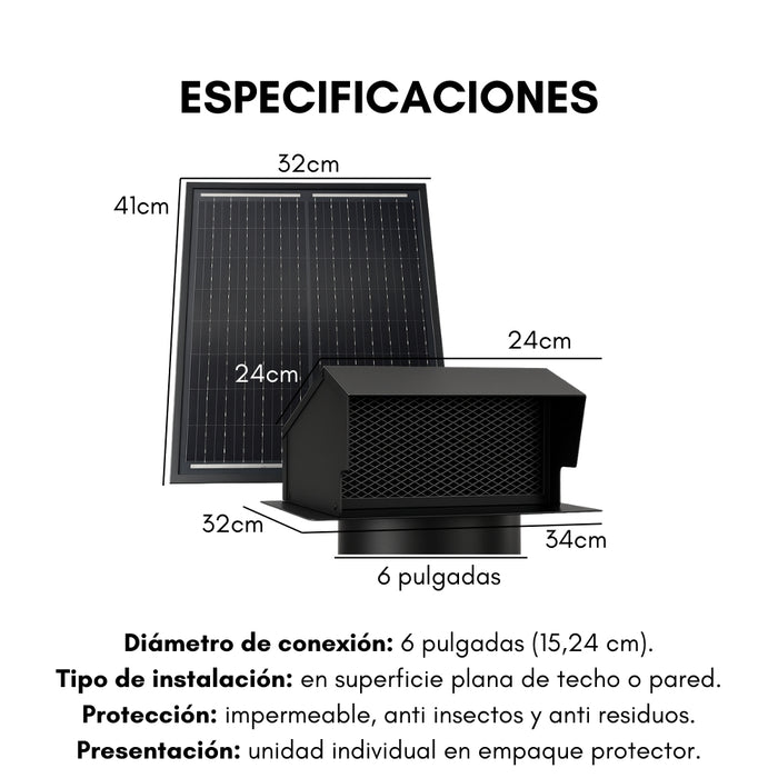Tapa Cubierta De Ventilación Extractor Aire Techo Impermeable 6 Pulgadas Acero Inoxidable Telotenemos