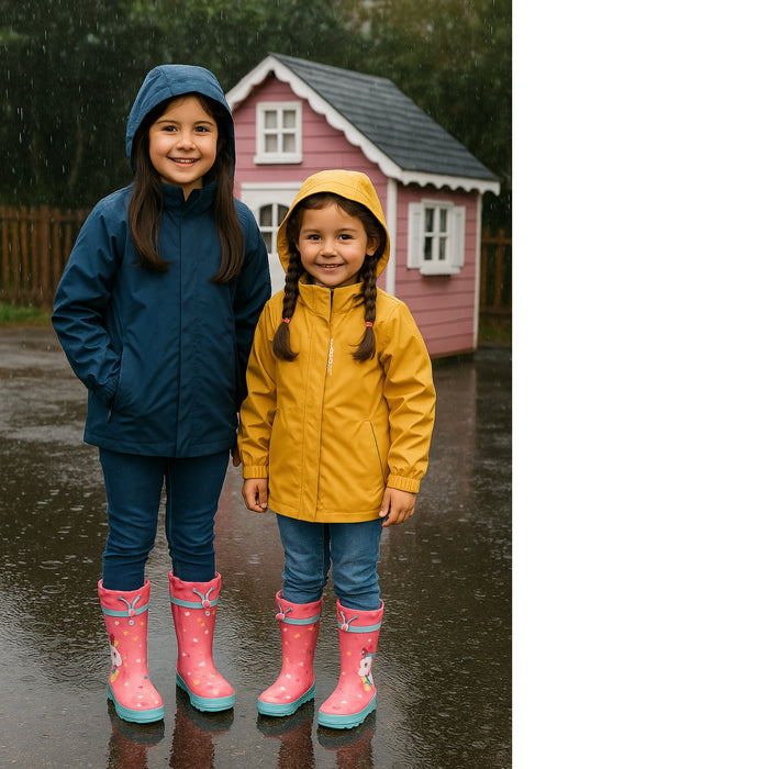 Botas Impermeables Para Niñas De Plástico Antideslizante