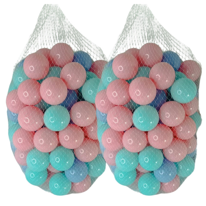 Pack 200 Pelotas Plasticas Para Piscina Colores Pasteles