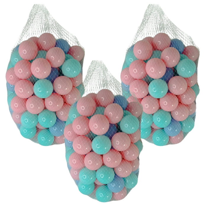 Pack 300 Pelotas Plasticas Para Piscina Colores Pasteles