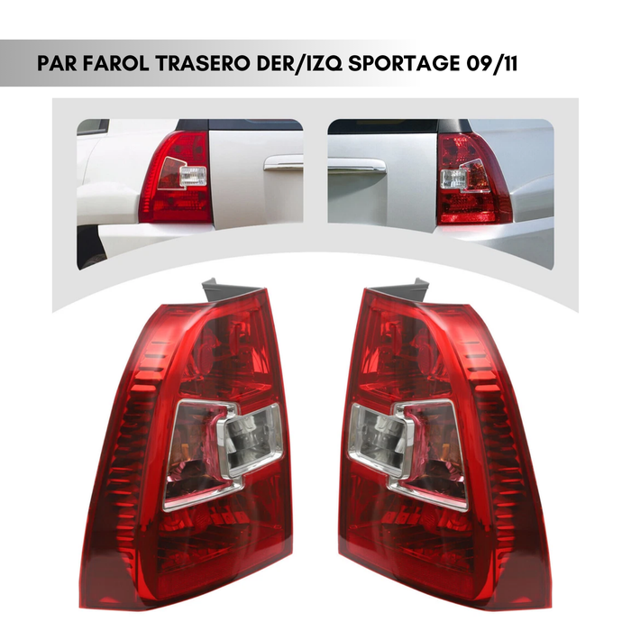 Par Faroles Traseros Izq + Der Para Kia Sportage 2009-2011