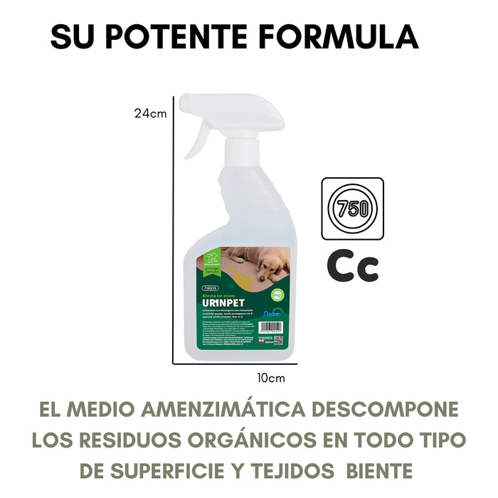 Repelente Eliminador De Olores Orina Desmanchador Perro 750c