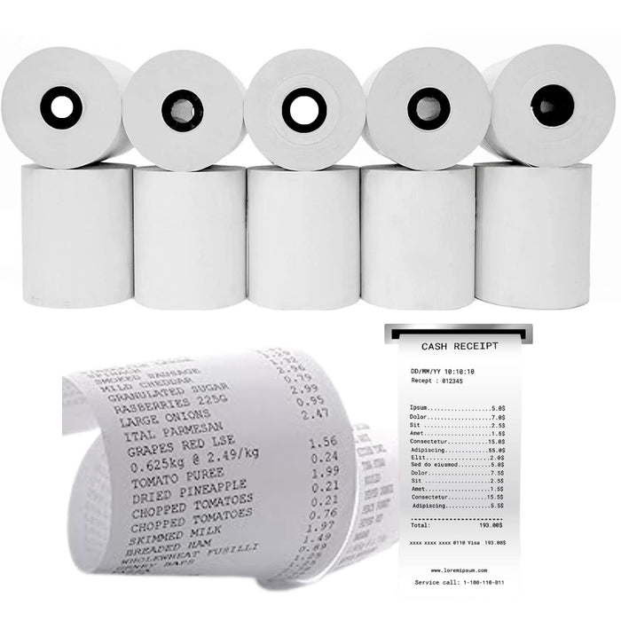 32 Rollos Termicos Rollo Papel Termico Cinta Termica Telotenemos 80mm X 80mm Color Blanco