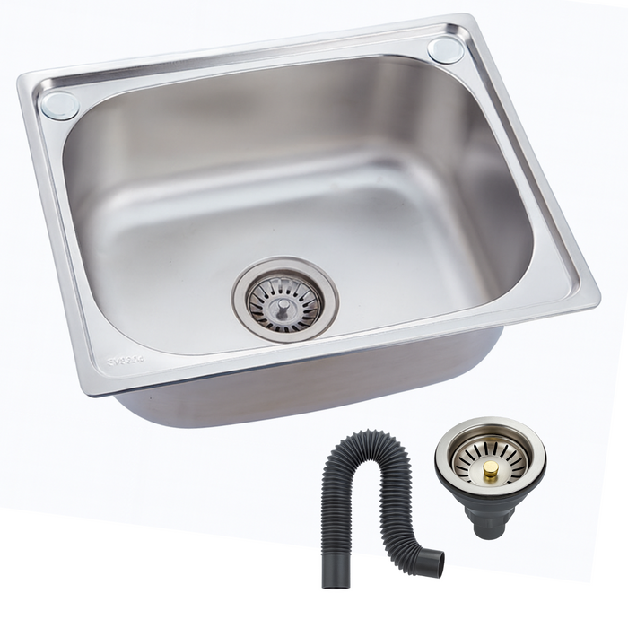 Lavaplatos Sobreponer Simple 37x31 Lavacopa Acero Inoxidable