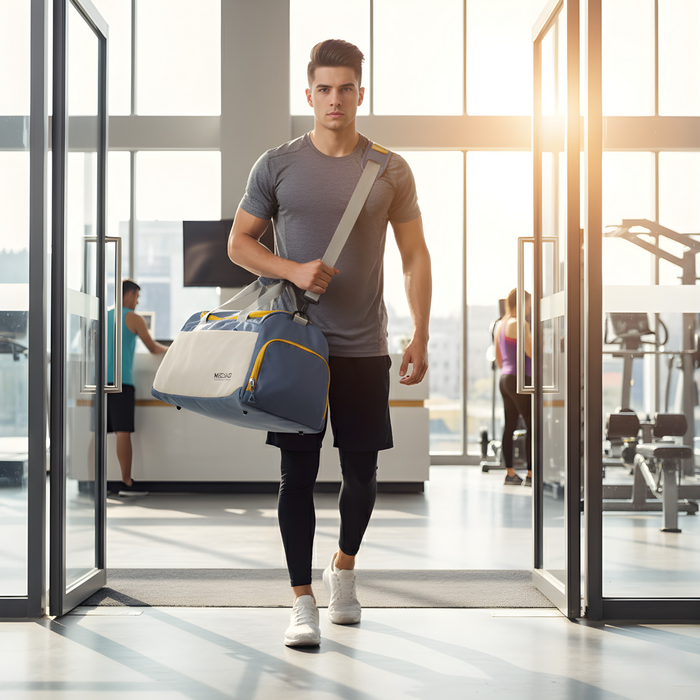 Bolso Deportivo Gym Viaje De Mano Avión Multifuncional 23l - Azul Acero