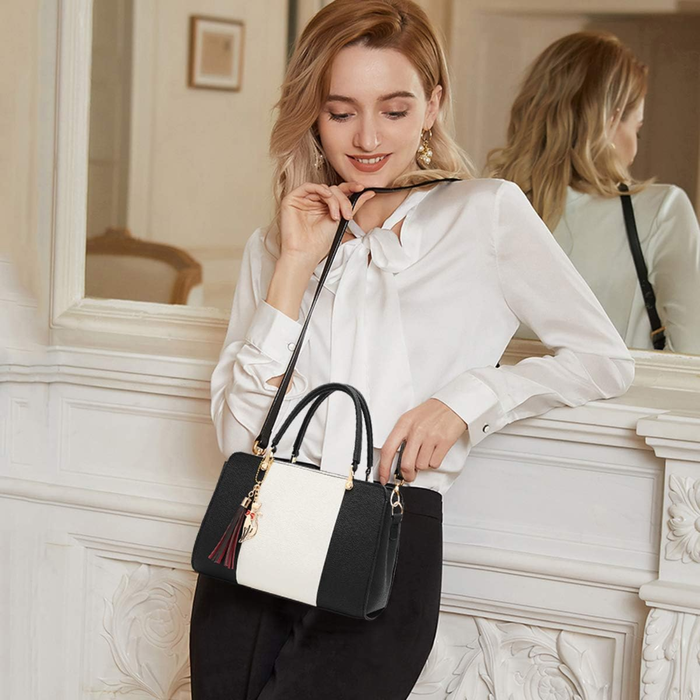 Cartera Cuero Sintetico Mujer Mano Hombro Bolso Elegante