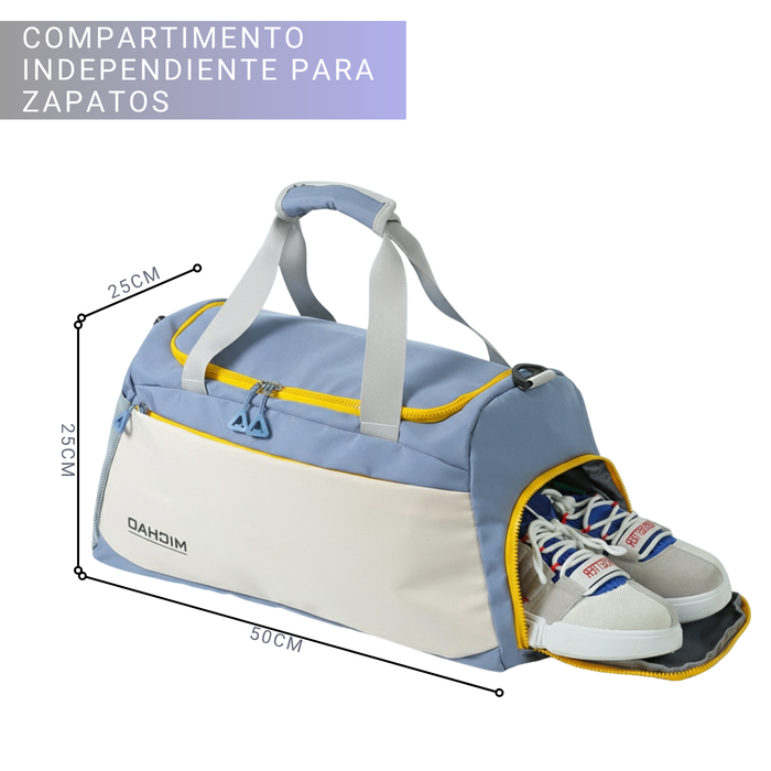 Bolso Deportivo Gym Viaje De Mano Avión Multifuncional 23l - Azul Acero