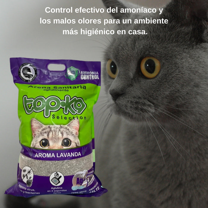 Arena Aglutinante Topk9 2kg Lavanda Iones De Plata/carbón