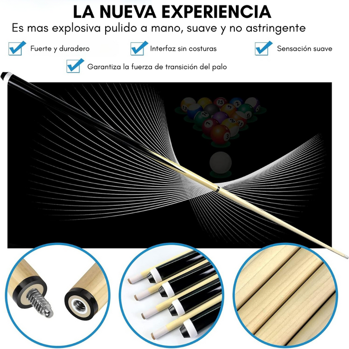 145cm Taco Ramin De Punta Atornillable Billar