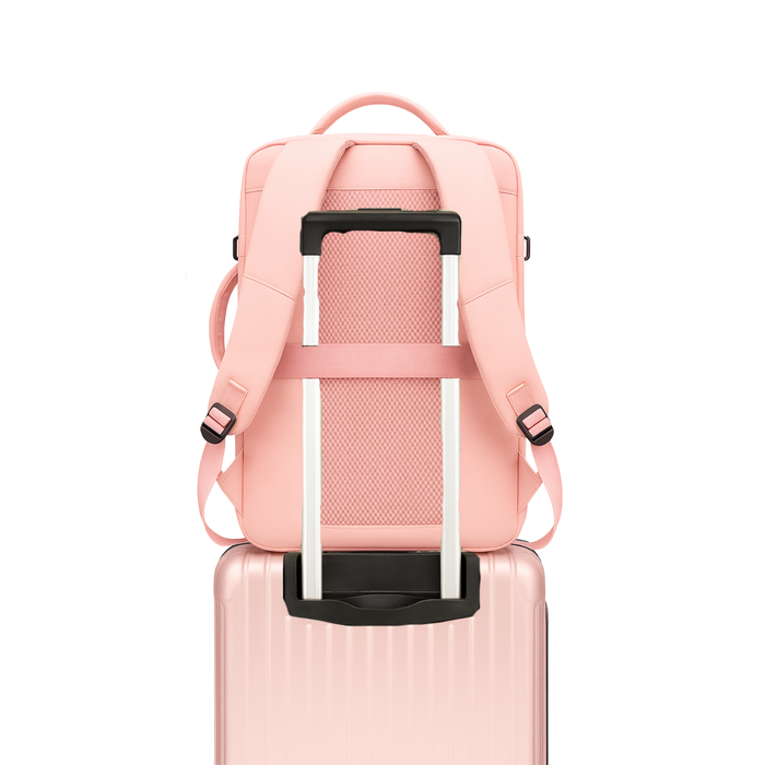 Mochila De Viaje Impermeable Laptop 15.6 Capacidad 20l - Rosa - Liso