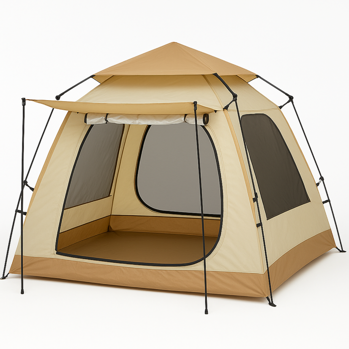Carpa Automática Hexagonal Para 3-4 Personas 240x210x140