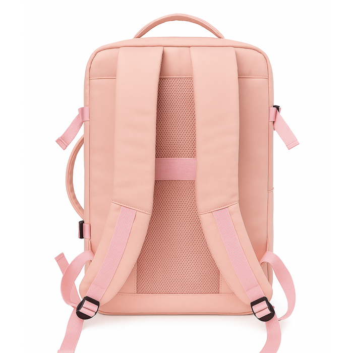 Mochila De Viaje Impermeable Laptop 15.6 Capacidad 20l - Rosa - Liso