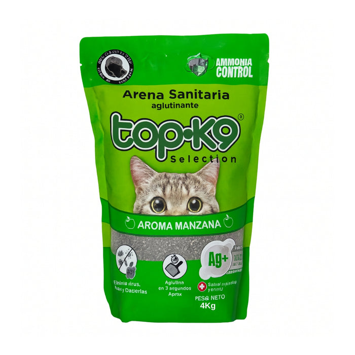 Arena Aglutinante Topk9 4kg Manzana Iones De Plata/carbón