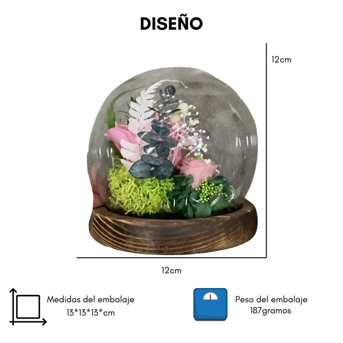 Rosas Eternas Flores Artificiales Decoracion Hogar Luz Led Naranja