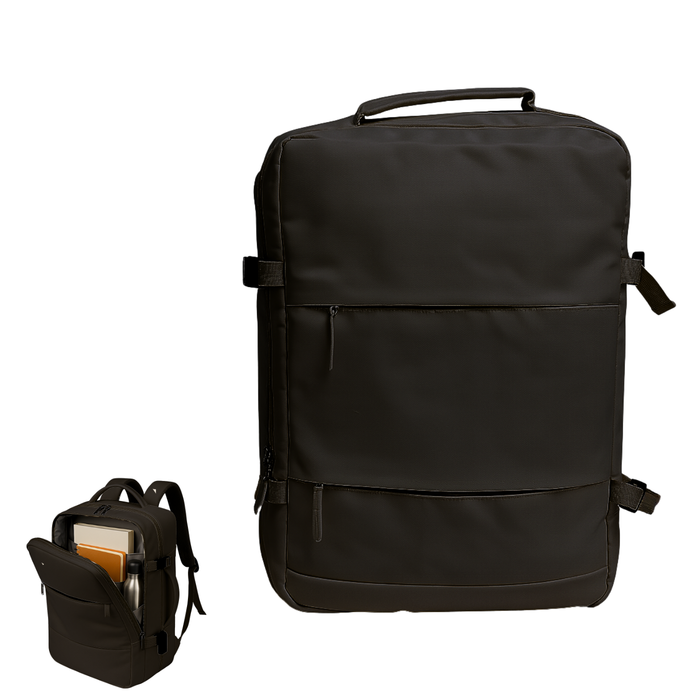 Mochila De Viaje Impermeable Laptop 15.6 Capacidad 20l - Negro - Liso