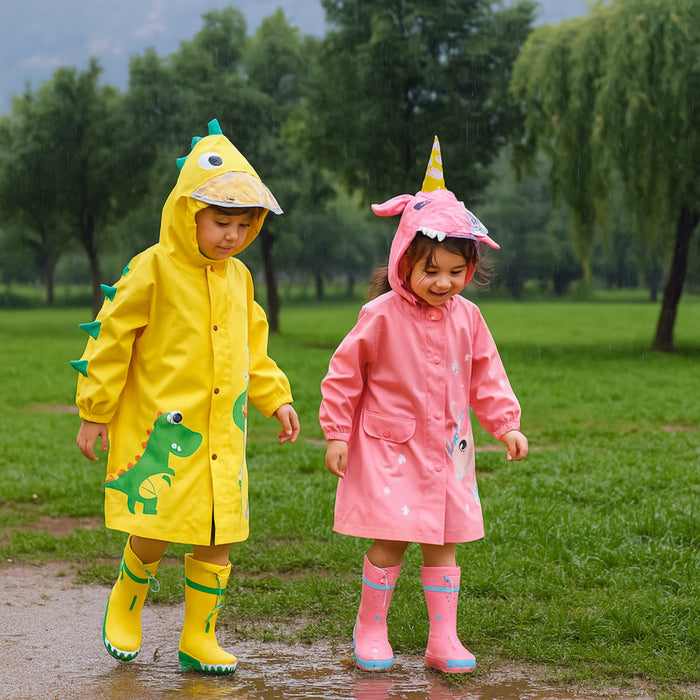 Botas Impermeables Para Niñas De Plástico Antideslizante