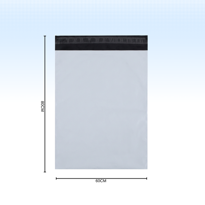 Pack 100 Bolsas Embalajes Courier Sobre Autoadhesivo 80x60cm Blanco Opaco