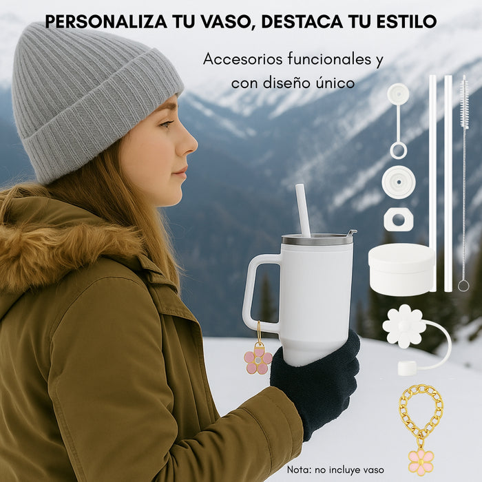 Accesorios Para Vaso Térmico Decoración Universal Bombilla
