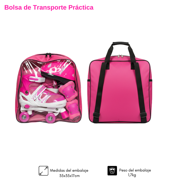 Patines Roller 4 Ruedas Ajustables Artísticos Para Niños