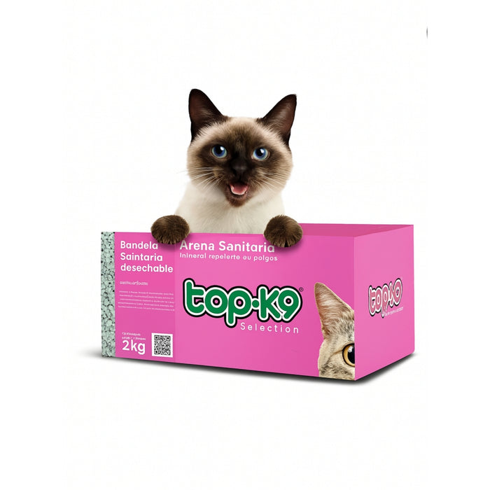 Arena Top-k9 Repelente De Pulgas Bandeja Desechable 2kg