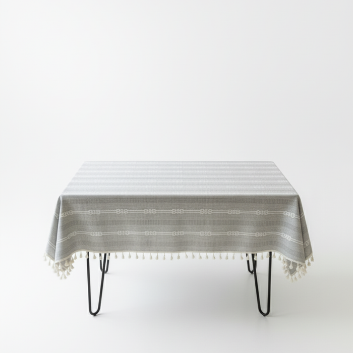 Mantel Rectangular Mantel De La Mesa Borla Algodón 140x220cm