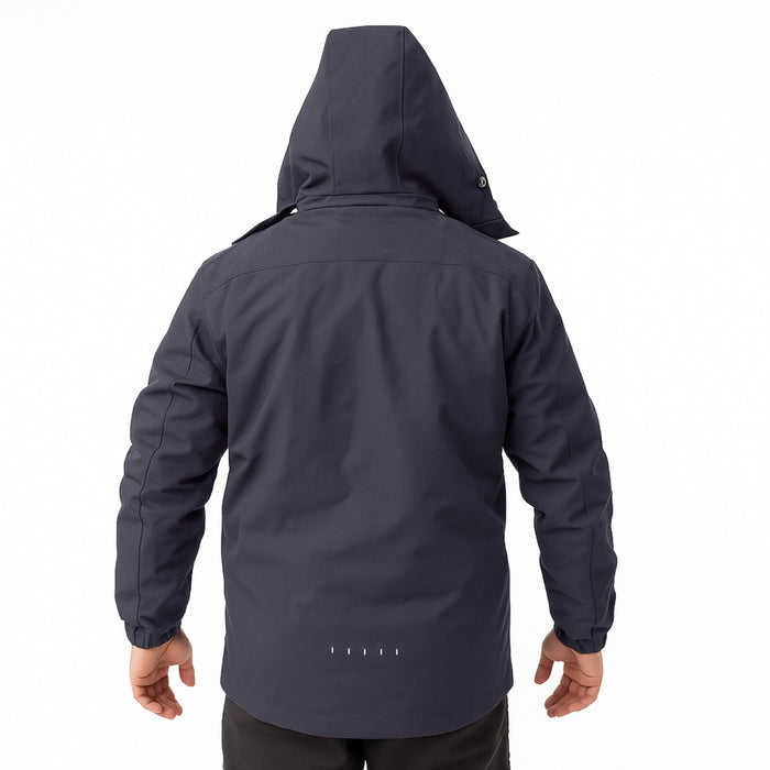 Chaqueta Corta Viento Termica Impermeable Outdoor Hombre Cierre Con Gorro