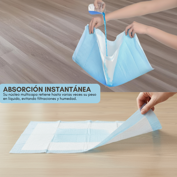 60 Pañales Sabanillas Entrenamiento Absorbentes Mascota Perros 60x90cm