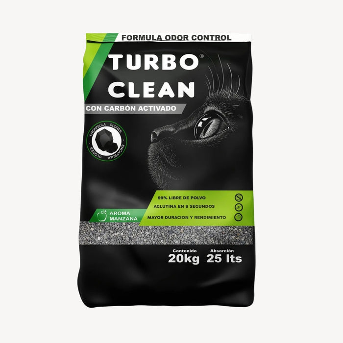 Arena Aglutinante Turbo Clean Odor Control 20kg Manzana
