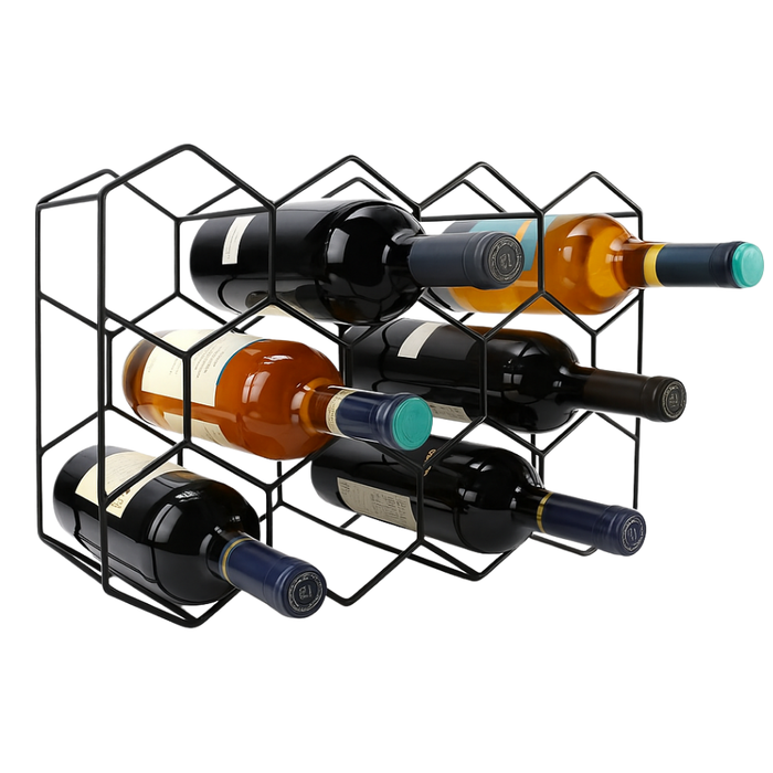 Porta Vino Botellas Rack Metalico 11 Botellas Plegable