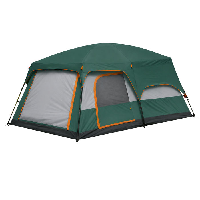 Carpa Camping Tienda Familiar 8 A 12 Personas Impermeable Verde