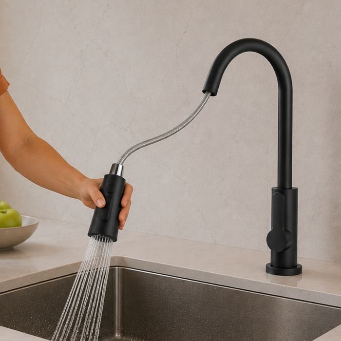 Llave Lavaplatos Cocina Monomando Cabezal Extraíble Flexible