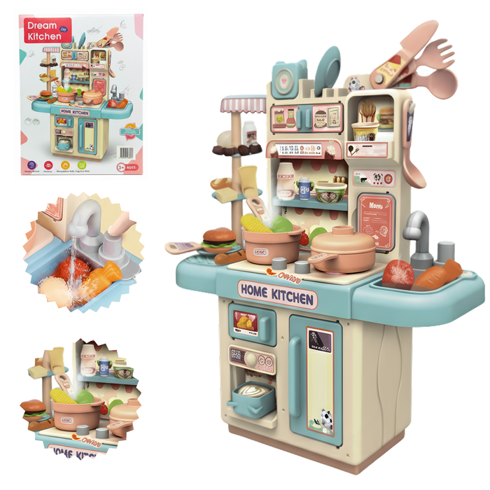 Cocina De Juguete Kitchen 32pcs Regalo Para Niña Alimentos