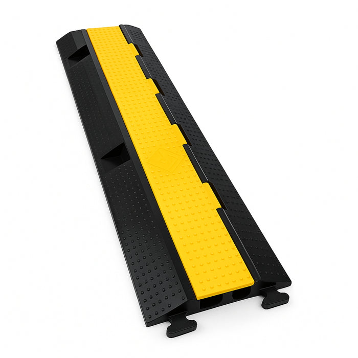 Pasa Cables Rampa Protector De Cable 2 Canales Pasacables Protector 2 Cables 32mm, 5 Tonelada Cada Unión Telotenemos