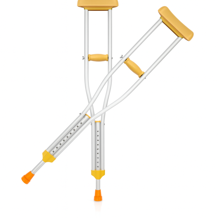 2 Baston Muletas Axilares Ajustables Ortopédica Aluminio