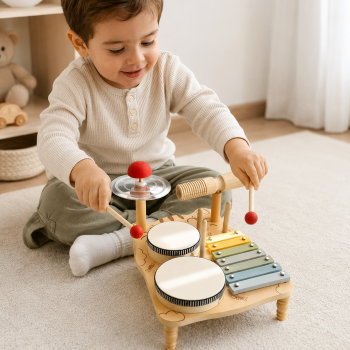 Juguete Musical Montessori De Madera Instrumentos Para Niños