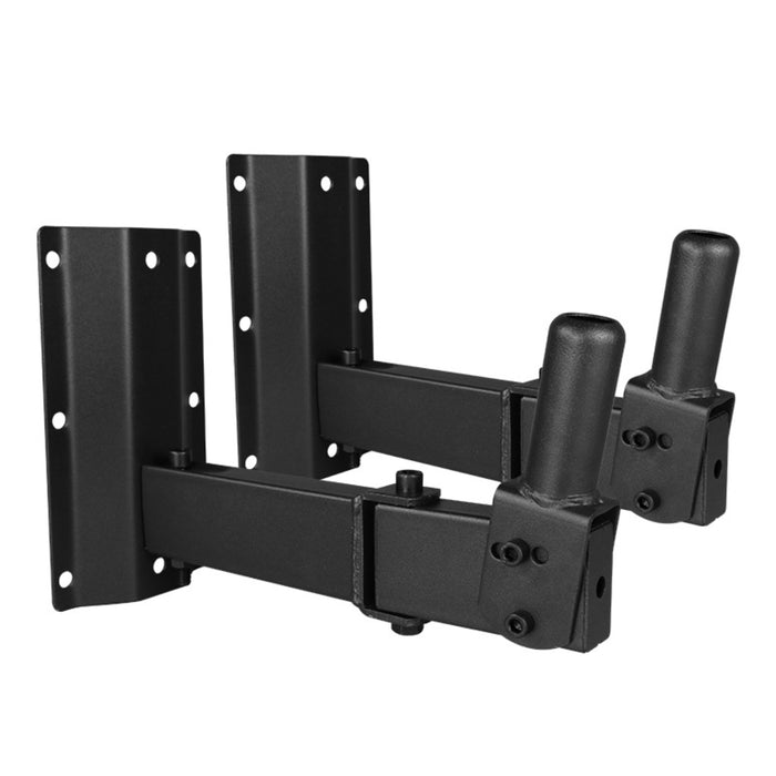 2 Soportes Parlante Para Muro Atornillable 80kg Negro 2und