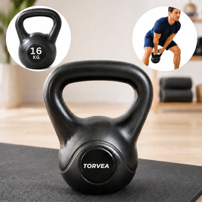 Pesa Rusa Kettlebell 16 Kg Para Gimnasio Fitness Torvea