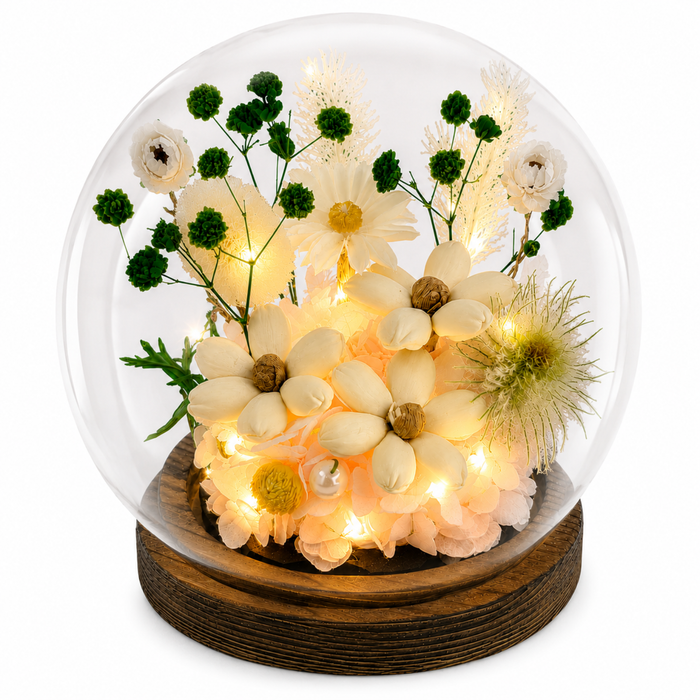 Rosas Eternas Flores Artificiales Decoracion Hogar Luz Led